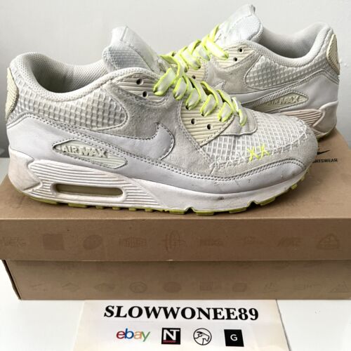 RARE 2008 KAWS x Nike Air Max 90 Premium 6 White Volt 346115 RARE 2008 KAWS x Nike Air Max 90 Premium 6 White Volt 346115