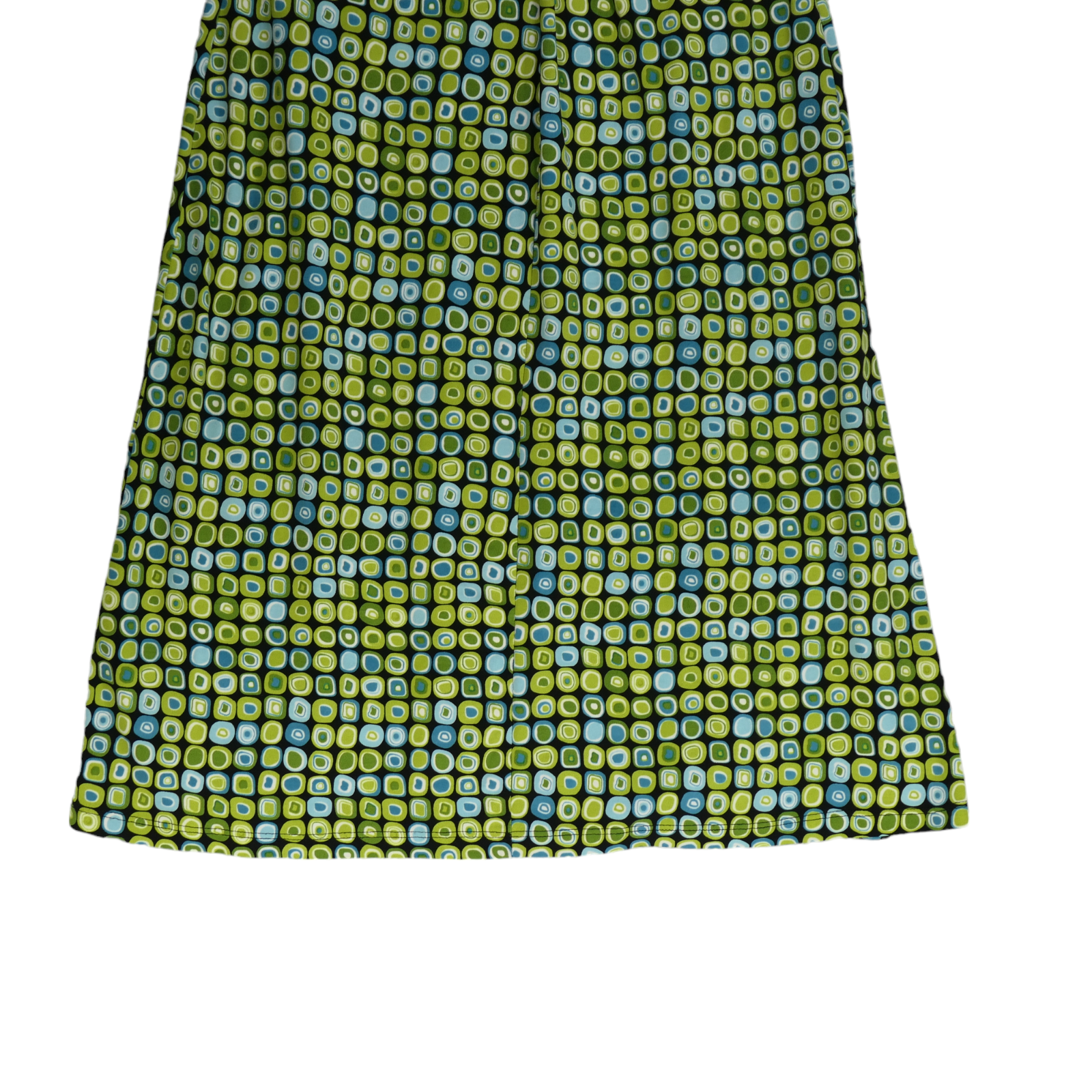 Lady Hathaway Dress Womens 4 Green Retro Print Knit Stretchy Classic Comfy