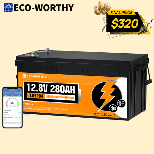 アクセサリー ECO-WORTHY LiFePO4 12.8V 280AH 3584Wh $_12.PNG?set_id=880000500F
