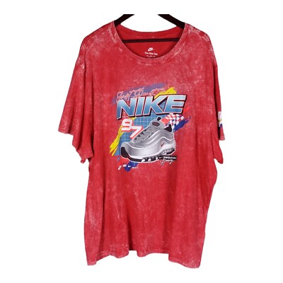 Nike Tie Dye Air Max97 NSW Swoosh Racing Tee Mens 4XL (DR8000-657) - NWT
