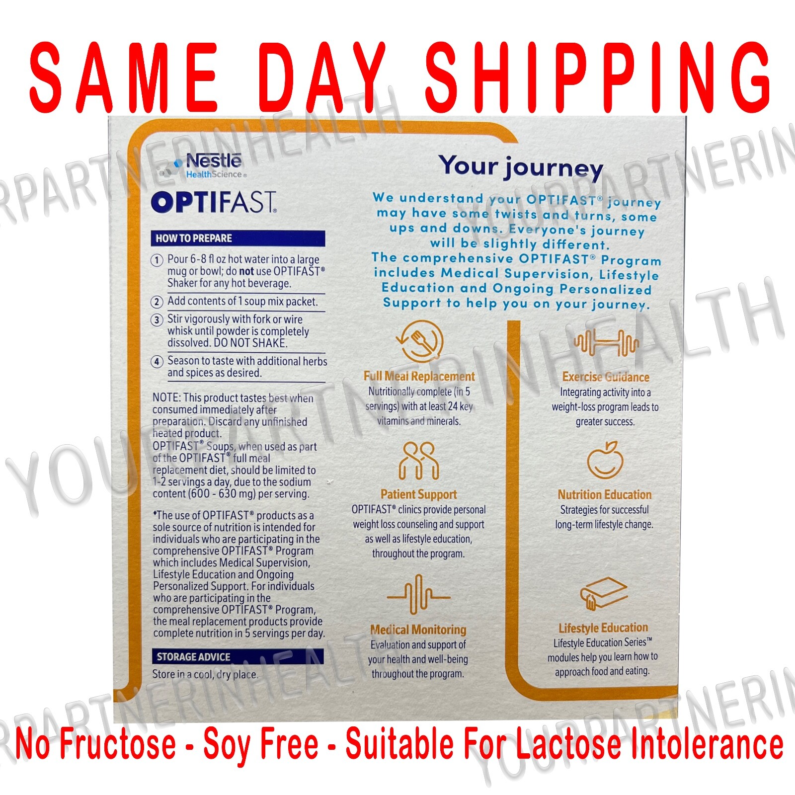 OPTIFAST CHICKEN SOUP  | 5 BOXES | 35 SERVINGS | FRESH