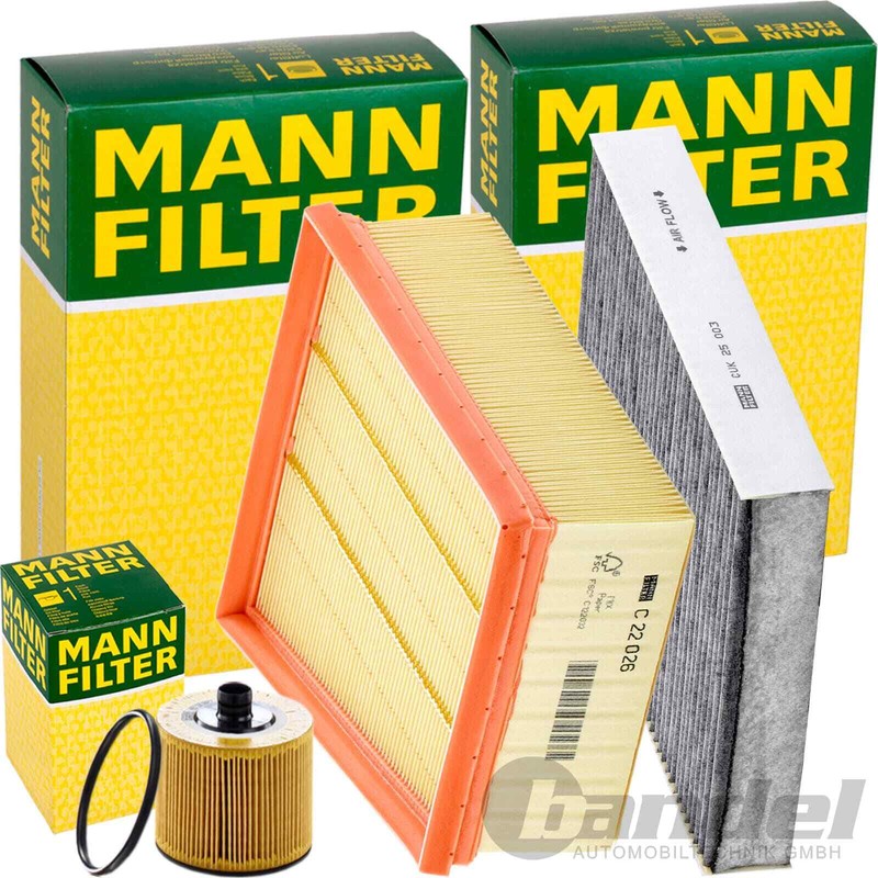 Mann Filter Inspektionspaket Passend FÃ¼R Renault Megane/ScÃNic 4 Kangoo 3