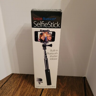  Sunpak Selfie Stick Bluetooth Shutter Release for GoPro & Smartphones New