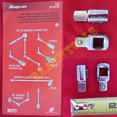 New Snap On 3/8” Drive Extension Connector 2 Pcs Set - FZ2 New Snap On 3/8” Drive Extension Connector 2 Pcs Set - FZ2