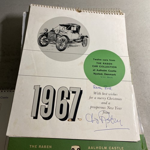 Automotive History: Raben Car Collection - Lot of 12 Calendars (SIGNED) / MOB