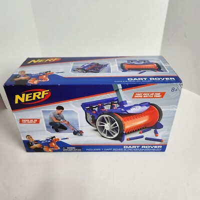 New In Package NERF DART ROVER Pick Up 100 Darts Adjustable Handle Rubber Wheels