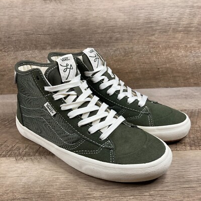 VANS The Lizzie Quilted Grape Leaf Green Skate Shoes Women's 8 Men's 6.5 NEW