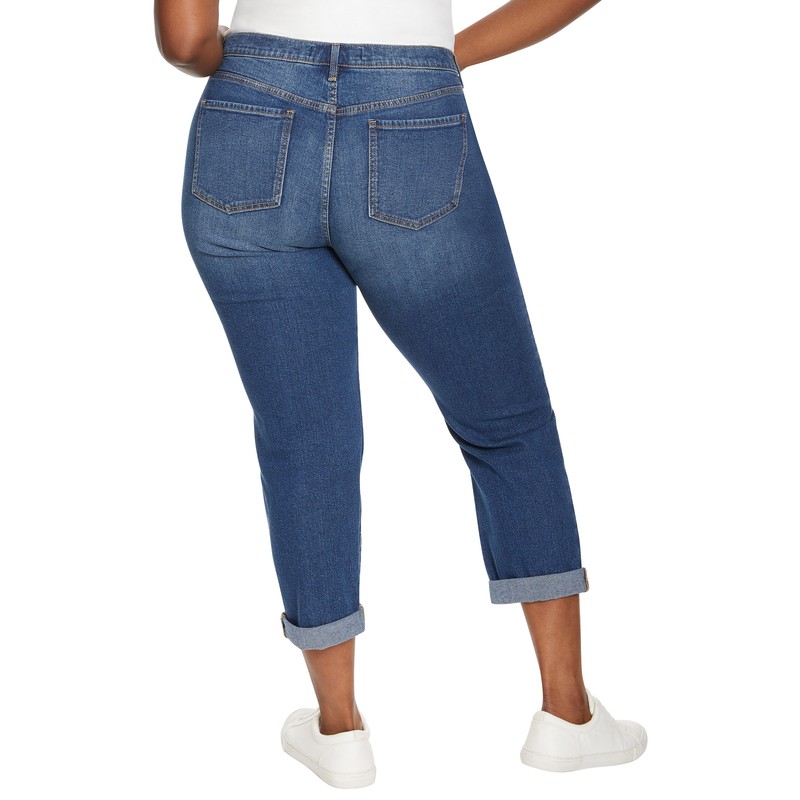 Gloria Vanderbilt Ladies' Cuffed Boyfriend Jean (Select Color & Size)FREE SHIP