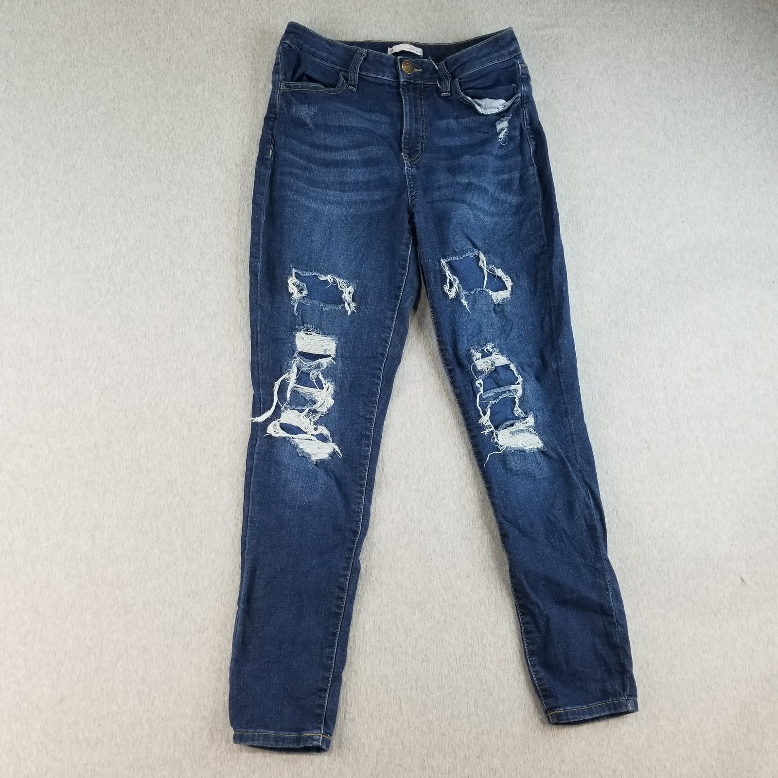 So Jeans Women's Sz 9/29 High Rise Jegging Dark Wash Stretch Mat. Normcore Cute
