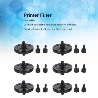 6Sets UV Ink Filter 45mmBig Disc Accessory Replacement for Spectra InkjetPrinter
