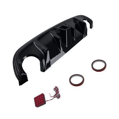 Glossy Black Rear Bumper Diffuser Lip For 2014-2017 2015 2016 Infiniti Q50