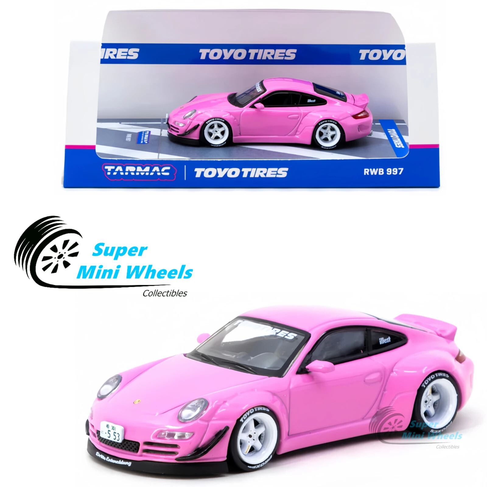 Tarmac Works 1:64 RWB 997 Pink Toyo Tires | eBay