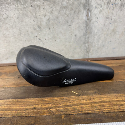 Vintage Avocet Tourin Seat Saddle Black 1980s Mongoose ATB Tour BMX Padded A5
