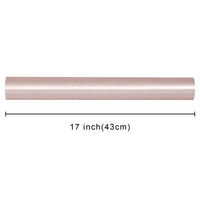 Wrapping Paper Roll - 17 Inch x 16.5 Feet Brushed Metallic Brush Rose Gold Pa...