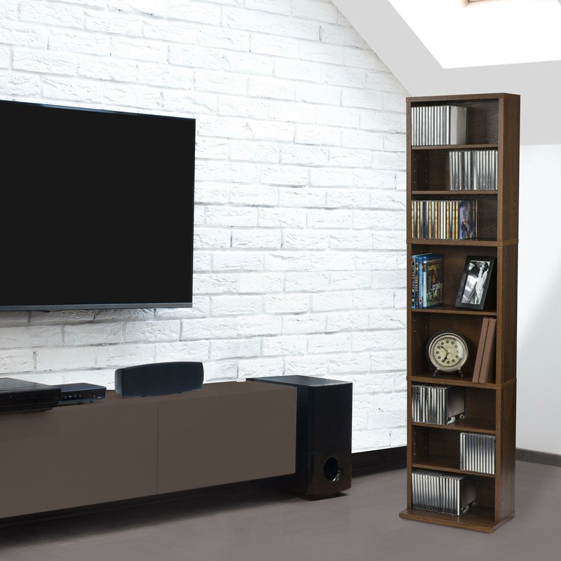 Media Tower Rack Storage 261 CD 114 DVD Shelf Cabinet Organizer Stand Holder New