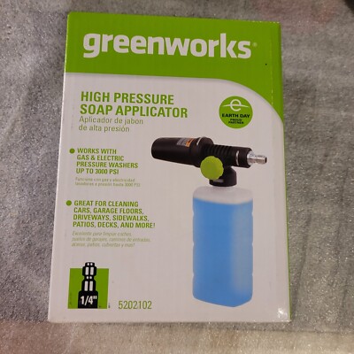 Greenworks High Pressure Soap Applicator Foam Cannon 