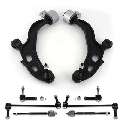 Front Lower Control Arms Tie Rod Kit For Ford Flex Taurus 2013-2017 MKT MKS 3.5L