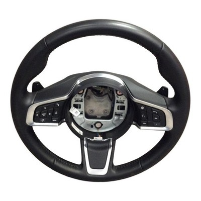 2020 Jaguar F-Pace Steering Wheel Black Leather Factory OEM Replacement Part 