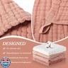SmoothNovelty 8 Pcs Baby Washcloths for Newborn 12 x 12 Inch Muslin Face Towels Cotton Absorbent for Delicate Skin Soft Muslin Cloth Reusable Baby Registry as Shower Gift, 4 Colors (Pink Color)