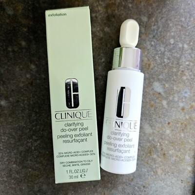 Clinique Clarifying Do-Over Peel 1 Oz.MSRP $38 NEW IN BOX!