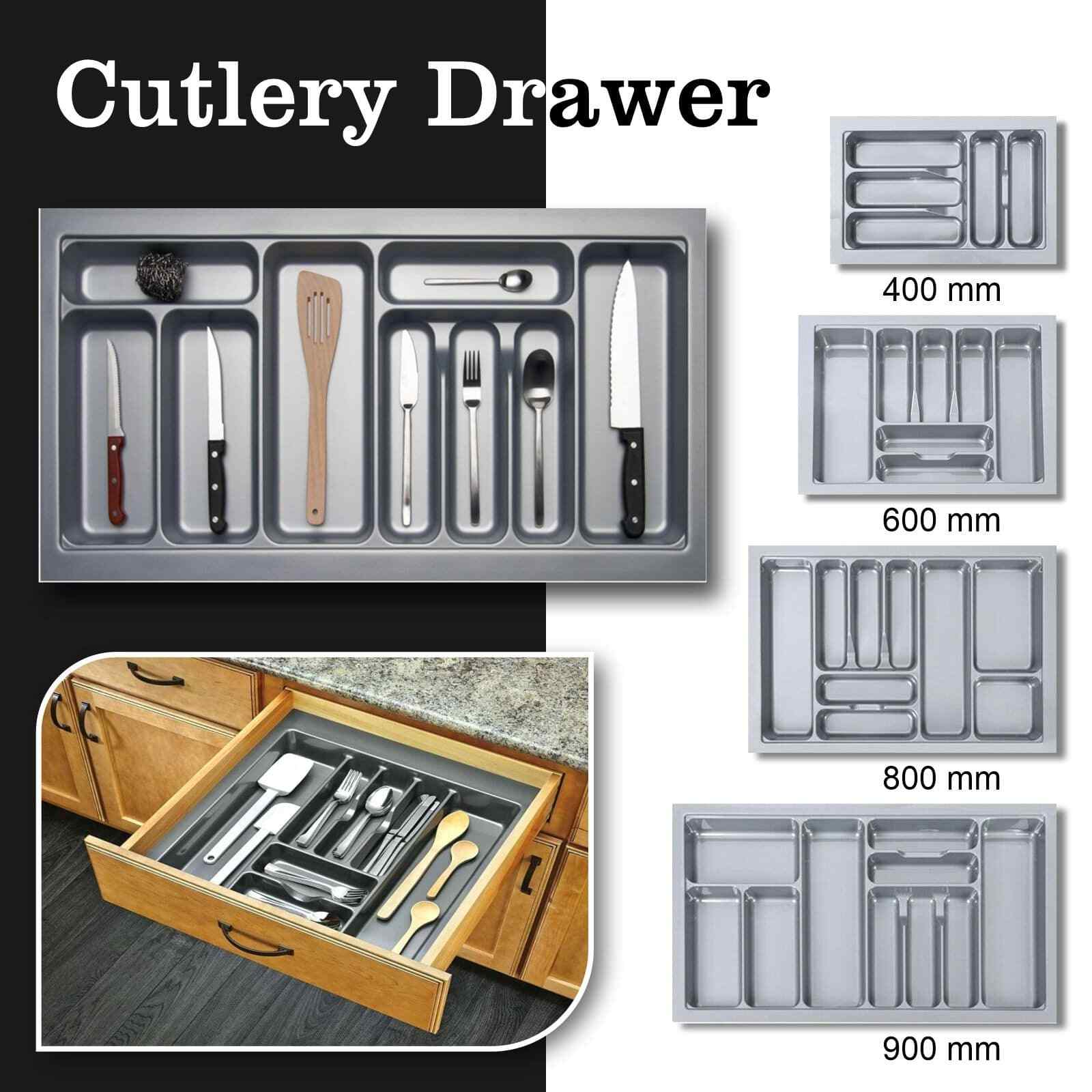 300mm Kitchen Drawer Cutlery Tray Insert To Suit Blum Tandembox