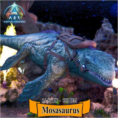 Ark Survival Ascended PC/PS5/XBOX-Official PVE- MOSA 36.9k HP - 589 DM Imprinted