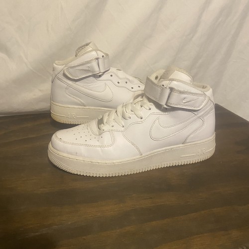 Nike Air Force 1 Mid '07 Shoes Triple White 315123-111 Men's