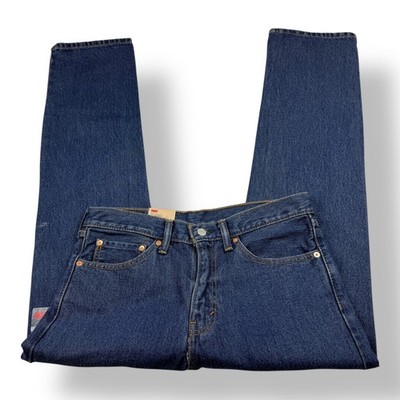 Levis 505 Regular Fit Straight Leg Jeans Mens 31x30 Dark Wash Blue NWT 005054886