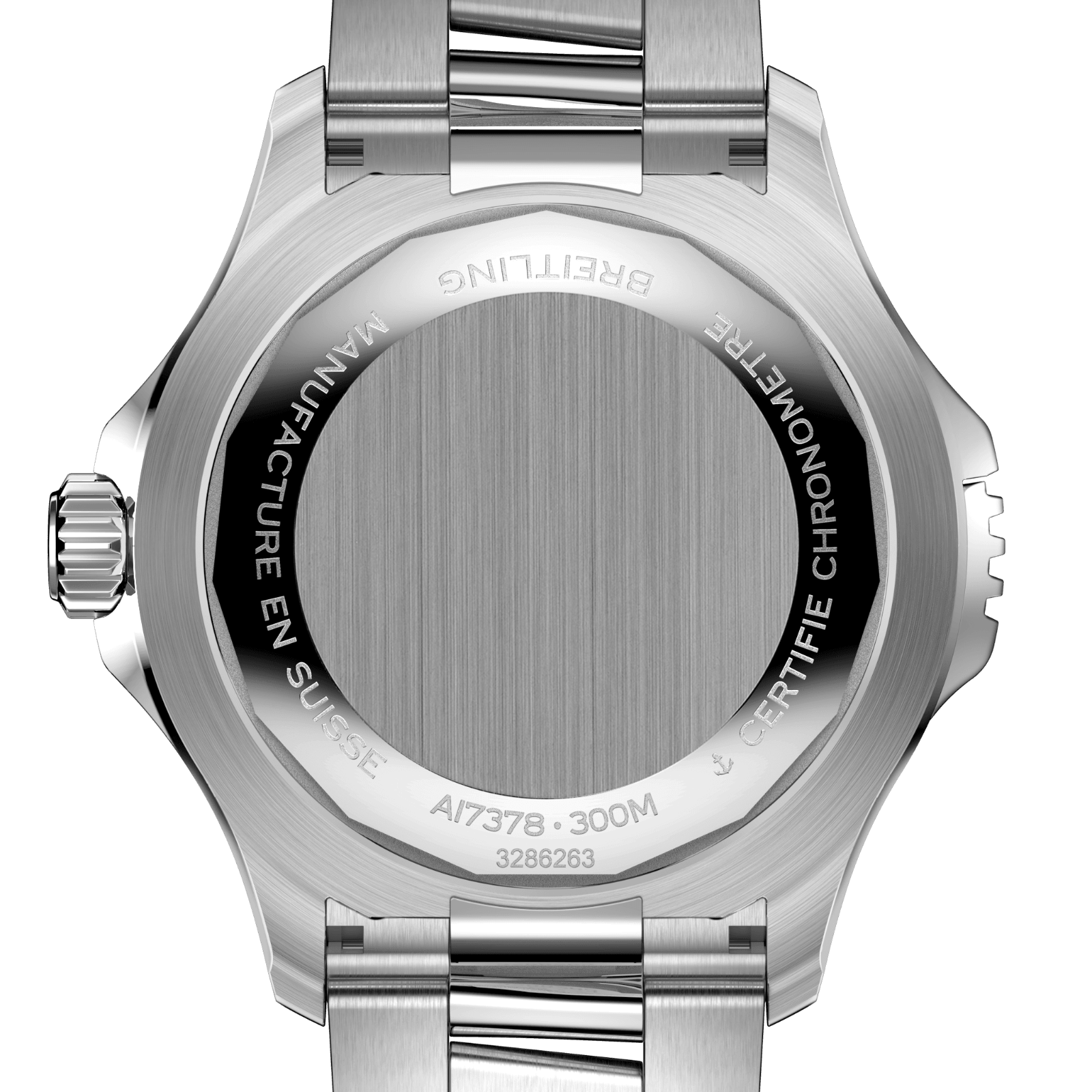 Pre-owned Breitling Superocean Automatic 46 Black Dial Stainless Steel Watch A17378211b1a1