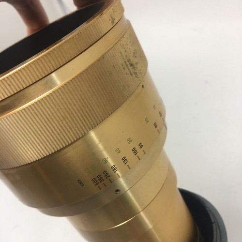 ISCO OPTIC Ultra Anamorphic Lens MC 2x 35mm Movie Projector Gold Vtg