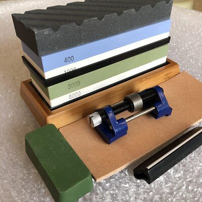 Knife Sharpening Stone Set Professional 400/1000 3000/8000 Grit Double-Side Set 