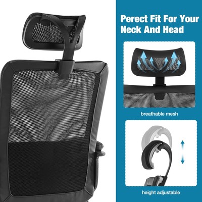 Ergonomic High Back Office Chair – Breathable Mesh Office Chair with Adjustab...