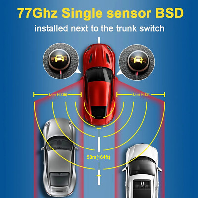 77Ghz Car Truck Blind Spot Monitoring BSD Radar Detection Assist Lane Changing