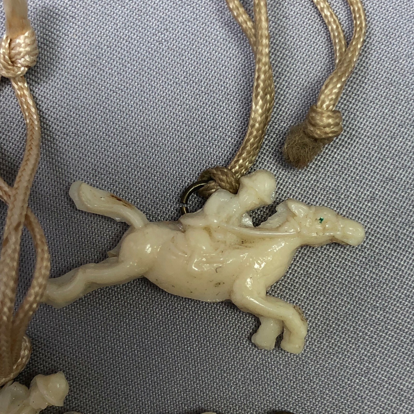 8 1940's HORSE Pegasus CRACKER JACK CHARM Toy Prize Premium Vintage Lot