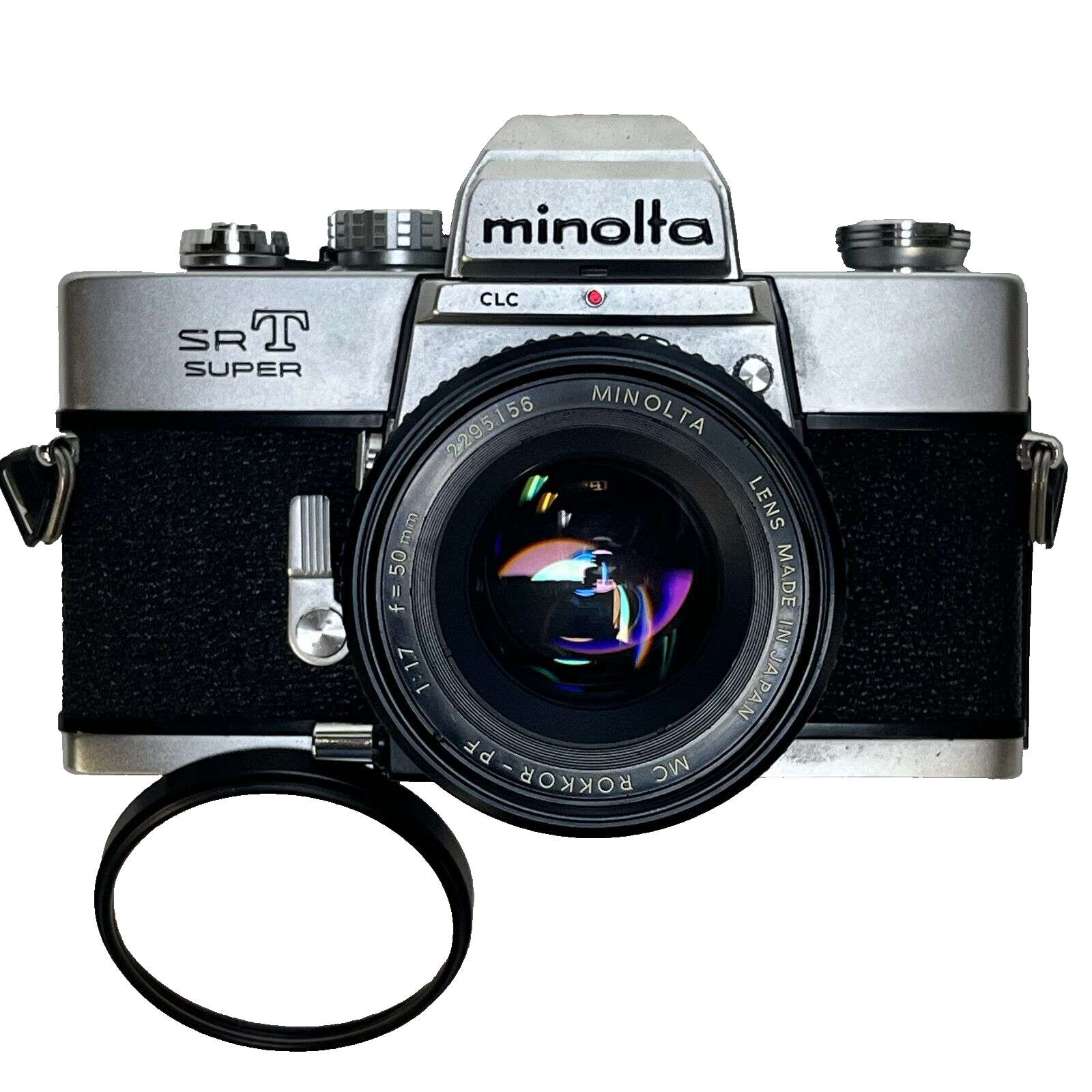 【MINOLTA/ミノルタ】SR T SUPER/ROKKOR-PF 1:1.7 f=50mm★92 ミノルタ SRT Super + MC Rokkor-PF 1:1.7 50mm FILM STOP CAMERA SHOP