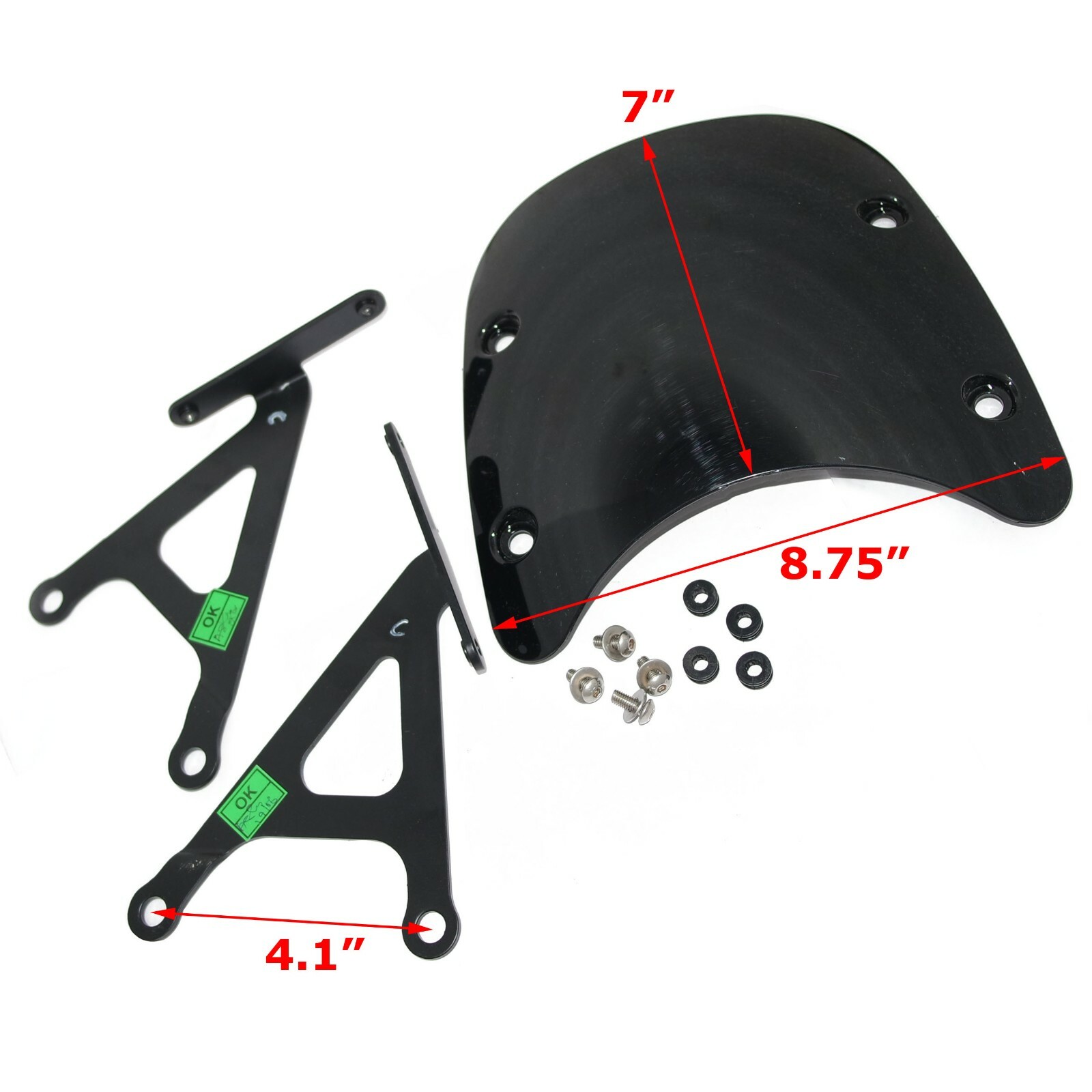 Fits Royal Enfield Thunderbird Small Flyscreen Kit Complete Set  