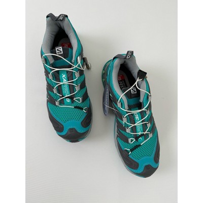Salomon NEW WITH TAGS Women Teal Blue trail running shoes size 6
