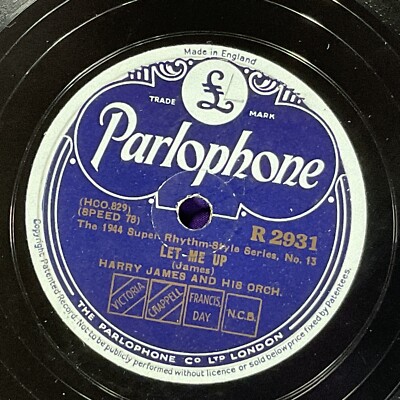 Harry James And His Orch., Let Me Up / Flatbush Flanagan 10'' Shellac 78rpm 1944