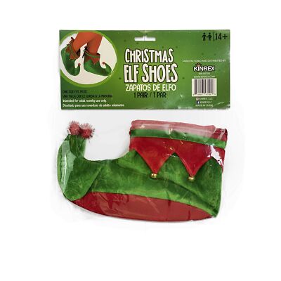 KINREX Christmas Elf Shoes Costume - Plush Elf Shoes for Kids and Adults One ...