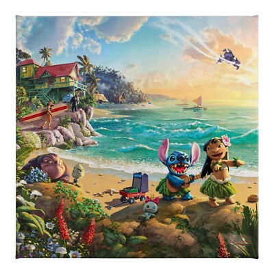 Thomas Kinkade Disney Studios Lilo & Stitch 14'' x 14'' Canvas Wall Art