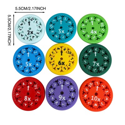 9/18Pcs -Math Fidget Spinners, Math Facts Fidget Spinners Toys for Learning Math