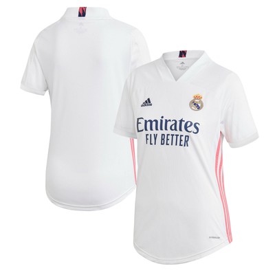 ADIDAS ORIGINALS REAL MADRID FOOTBALL HOME SHIRT TOP T-SHIRT SHORT SLEEVE 2020-21 ADIDAS WOMENS