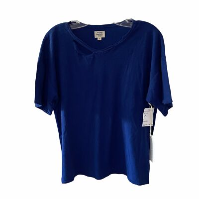 NWT Citizens of Humanity Esmay Shirt Sml Blue Distressed