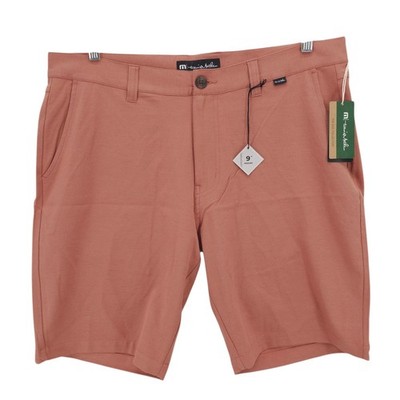 NWT TRAVIS MATHEW Apparent Wind Shorts Copper Performance Eco 9" Inseam Sz 36