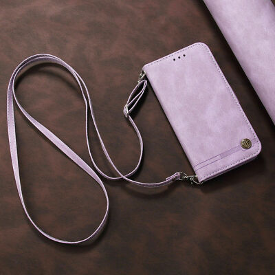 Leather Flip Wallet Lanyard Phone Case For Xiaomi Redmi Note 9 10 10S 9S 9T K40