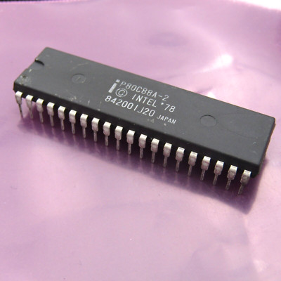 P80C88A-2 Intel 80C88 8-Bit/16-Bit Vintage Microprocessor