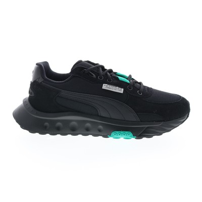 

Puma MAPF1 Mercedes Wild Rider 30711702 Мужские черные кроссовки для автоспорта, Черный, Puma MAPF1 Mercedes Wild Rider