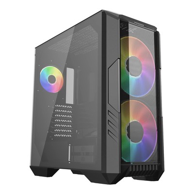 HAF 500 High Airflow ATX Mid-Tower, Mesh Front Panel, Dual 200mm Customizable...