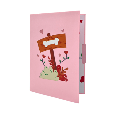 Pop Up Greeting Card - 3D Pop-Up Lovely Dog