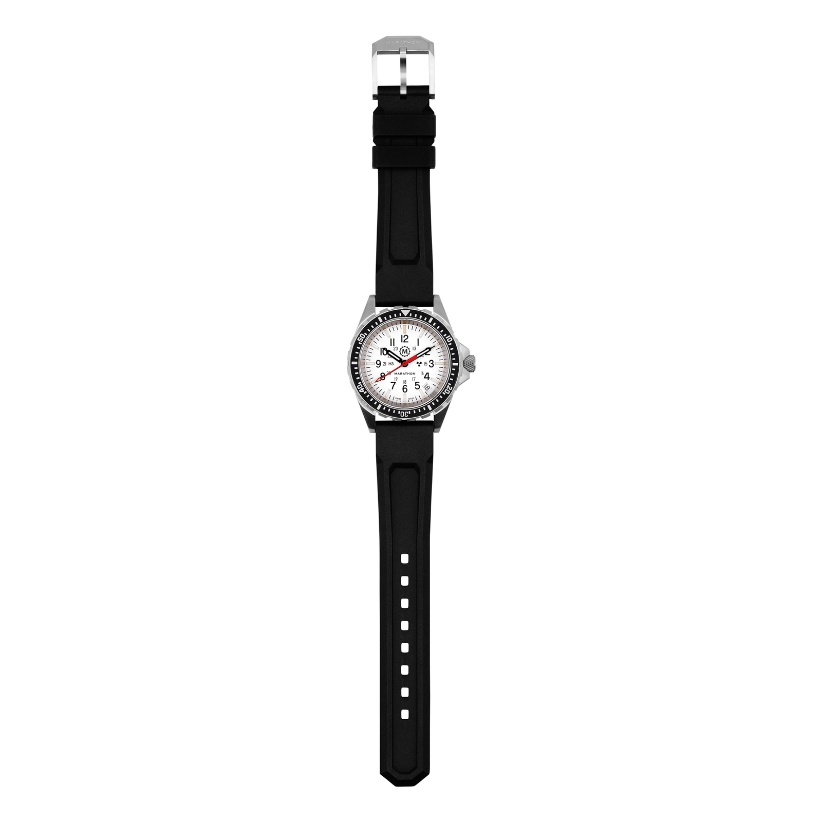 Pre-owned Marathon Artic Medium Tsar H3  Dive Watch, 36mm, 3-pc Swiss Strap -